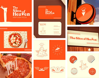 The slice of Heaven branding graphic design logo