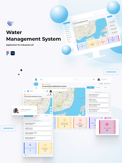 Water Management System - IOT animation branding figma graphic design innovation