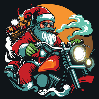 Jingle on two-wheeler animation illustration vector art