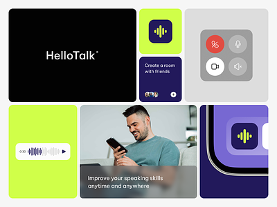 HelloTalk - Language Club Branding app branding club dribbble ios app ios icon iphone language shot speaking club talk ui uiux ux uxui visual