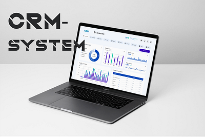 Dashboard from CRM-system design landing ui