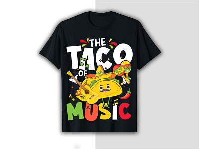 Tacos t-shirt design apparel branding custom tshirt design graphic design love professional t shirt tacos tacos t shirt tacos t shirt design tacos tshirt template tshirt tshirt design unique vector