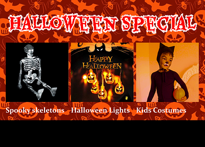 Halloween Special section. design e commerce halloween illustration shopping app design web web design