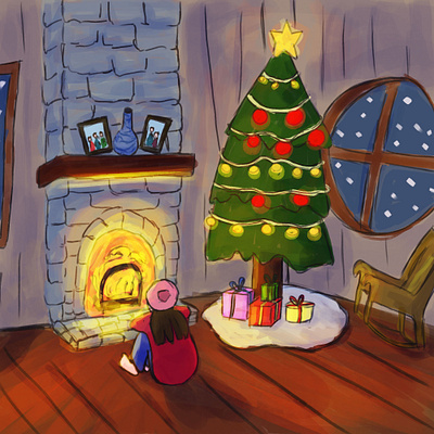 Merry Christmas animation illustration instagram photoshop portrait storybook