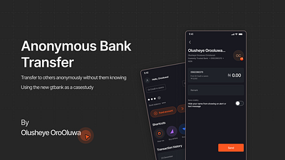 Anonymous Bank Transfer design figma fintech gtbank ui