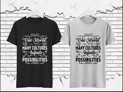Cultural Typography T-Shirt Design cultural culture design motivation motivational t shirt tshirt typography vector
