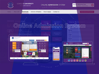 University Admission System design graphic design ui ux