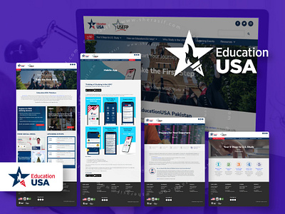 Education USA branding design graphic design illustration logo typography ui ux vector