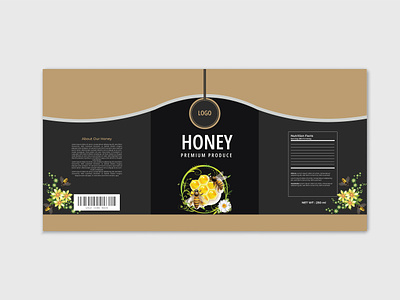 Label design branding creative design honey illustration label labeldesign modern