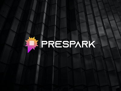 Prespark Logo Design crypto festival letter p location logo spark