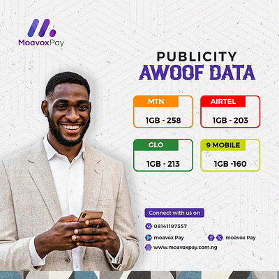 MoavoxPay advert branding cephas data design effect flyer graphic design logo moavoxpay network typography ui vector