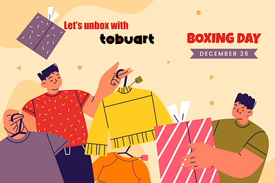 Boxing Day 3d animation artwork boxingday branding design graphic design illustration logo ui vector