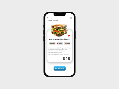 Menu Card for Mobile Devices design ios menu mobile ui