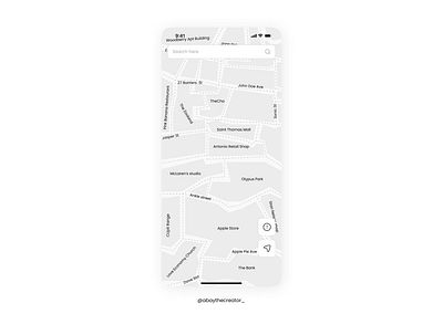 Map app design detailed map figma maps maps app mobile ui uiux ux