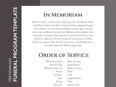 Simple Funeral Program Free Google Docs Template burial ceremony design docs document entombment exequies free google docs templates free template free template google docs funeral funeral program funeral service google google docs program service simple template