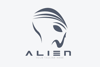 Alien Logo Template alien alien logo alien logo design logo modern alien