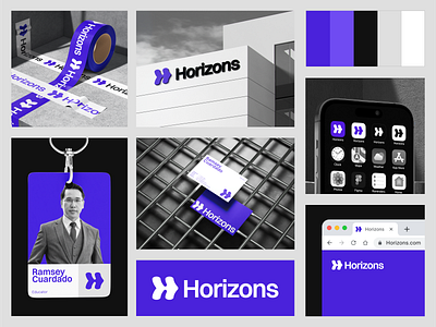 Horizons - Visual Identity brand brand identity branding company design education graphic design logo logo design visual identity