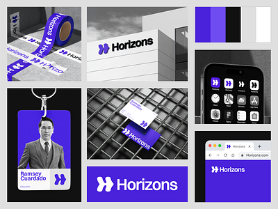 Horizons - Visual Identity brand brand identity branding company design education graphic design logo logo design visual identity
