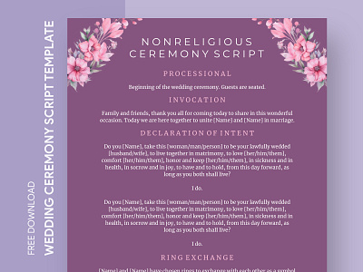 Simple Wedding Ceremony Script Free Google Docs Template ceremony ceremony script declaration of intent design docs flower free google docs templates free template free template google docs google google docs marriage script template vows wedding wedding ceremony script wedding script wedding vows