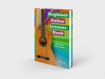 Beginner Guitar Lessons Book Cover Design book cover cover graphic design guitar guitar lessons book cover design versatile