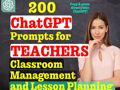 200 Chatgpt prompts for teachers ai chatgpt chatgpt prompt gpt 2024 teacher