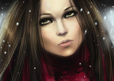 Portrait Study: Tarja Turunen character concept art illustration metal nightwish portrait portrait study rockband singer tarja turunen