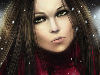 Portrait Study: Tarja Turunen character concept art illustration metal nightwish portrait portrait study rockband singer tarja turunen