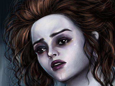 Portrait Study: Helena Bonham Carter character fleet street goth gothic helena helena bonham carter illustration movie mrs lovett portrait portrait study sweeney todd the demon barber tim burton