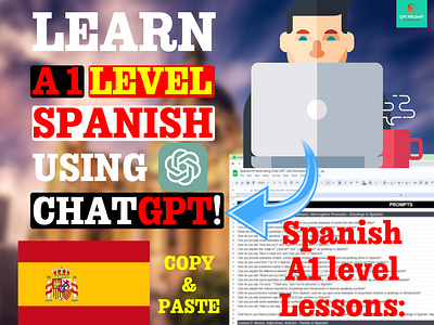 Learn A1 Level Spanish using Chat GPT ai chatgpt chatgpt prompt chatgpt prompts gpt 2024