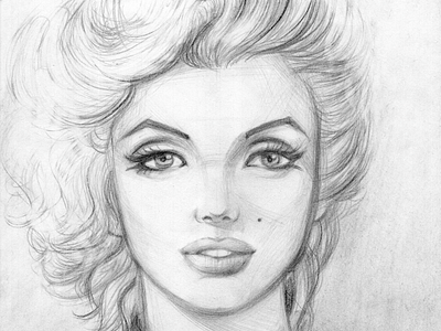 Portrait Study: Marylin Monroe actress character drawing golden hollywood hollywodd illustration marylin marylin monroe pencil portrait portrait study sketch