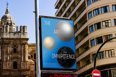 The Art of Omnipotence 3d shapes advertising contemporary geometric graphic design illustrator modern poster design render visual arts