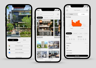 Real Estate Mobile App Design ui