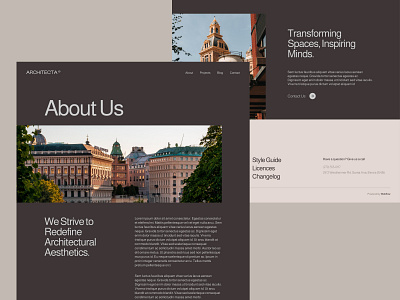 Architecta - Architecture Webflow Template aesthetic architect architecture brown design japanese light brown minimalist template web design webflow website