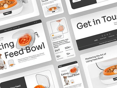 Pet Feed Bowl Selling Website bowl selling website feed bowl landing page full landing page landing page design pet bowl selling landing page pet bowl website pet website design sales web design sales web ui shopify store shopify web design ui ux visual design web ui website ui design wordpress website design