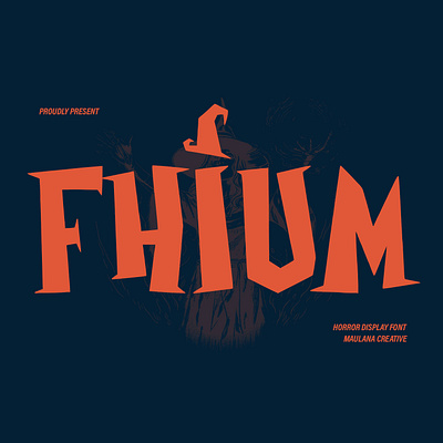 Fhium Modern Display Font branding font fonts graphic design halloween font
