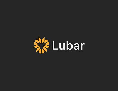 Lubar L letter logo design design l l letter l letter logo logo solar logo