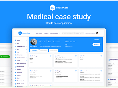 Hospital Management System intractivedesign managementsystem medicalcasestudy systemdevelopment ui ux uxui