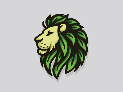 Organic Lion branding creative creative logo creative logo design design illustration logo design modern playful logo