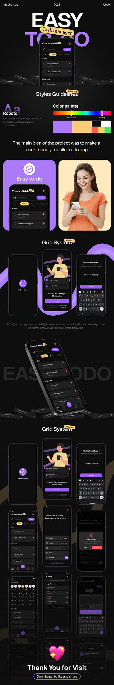 Easy Todo App UI Design With Animation For Android or IOS. android animation branding figma graphic design ios logo motion graphics ui