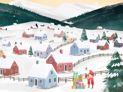 Merry Christmas 2d animation animation branding design graphic design illustration motion graphics