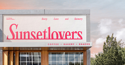 Sunset Lovers Bakery branding graphic design logo