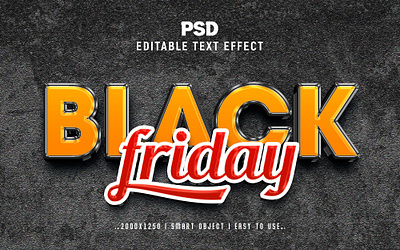 Black Friday 3D Editable Text Effect Style action black black friday black friday 3d text effect efffect friday new effect new text effect psd psd text effect style text
