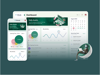 istudy : Online teaching concept app design estudy istudy online study ui ux