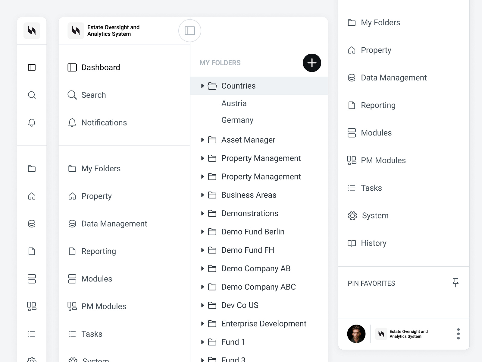 Opened and Closed Sidebar by Equal on Dribbble