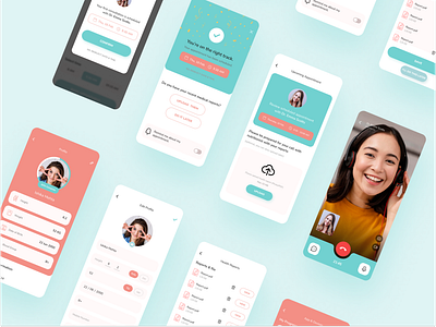 Nutrition App Design design female fitness nutrition app ui ux