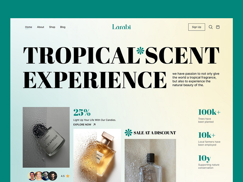 Perfume Landing Page designs, themes, templates and downloadable ...