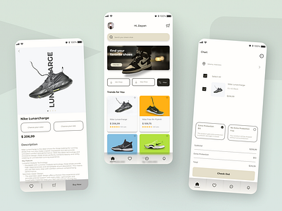 Nike e-commerce | Mobile App e commerce mobile app mobile app e commere nike shoes app ui ui ux design ux