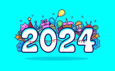 2024 doodle art!! design graphic design illustration logo mascot