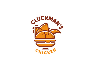 Chicken burger/sandwich Shake Shack restaurant logo. branding bun creative design graphic design illustration logo logo design logodesign logotype