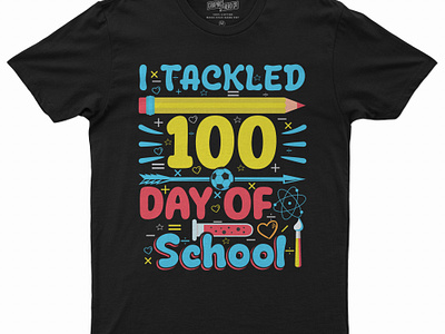 100 DAYS SCHOOL T-SHIRT DESIGN 100 day 100 day school comic text day of school design education design graphic design illustration kids kids study kinder garden teacher lettering quotes school design school illustration science study vector t shirt t shirt design typography t shirt